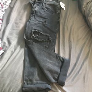 PacSun Black distressed boyfriend jeans